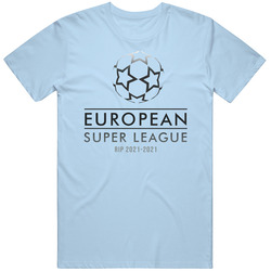 European Super League Football Soccer Rip 2021 T Shirt