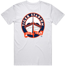 Tiger Stadium Michigan Trumbull 1912 To 1999 Logo T Shirt