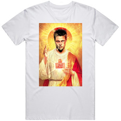Fight Club Jesus Tyler Brad Pitt T Shirt