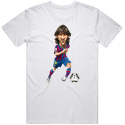 Caricatura Leo Messi Argentina Football Soccer T Shirt