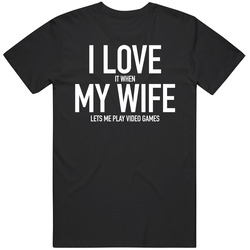 Mike Evans I Love My Wife Video Games Funny Football Fan T Shirt