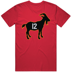 Tom Brady Number 12 Goat Greatest Of All Time Tampa Bay Football Fan T
