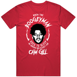 Cam Gill When The Boogeyman Goes To Sleep Funny Football Fan T Shirt