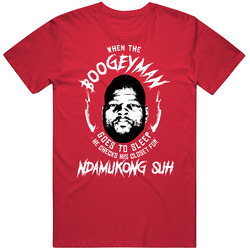 Ndamukong Suh When The Boogeyman Goes To Sleep Funny Football Fan T Sh