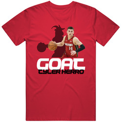 Tyler Herro Goat Greatest Of All Time Basketball Fan T Shirt