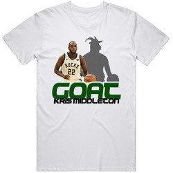 Khris Middleton Goat Greatest Of All Time Basketball Player Fan T Shir