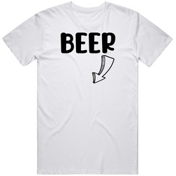 Beer Belly Funny Matching Couples Pair Pregnancy T Shirt