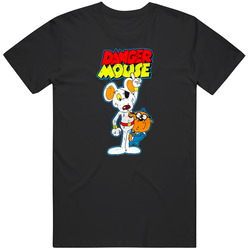 Danger Mouse Retro Cartoon Distressed Tv Show T Shirt