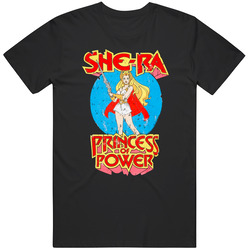 She-ra Princess Of Power Retro Tv Show Cartoon Distressed T Shirt