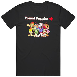 Pound Puppies Cartoon Retro Distressed T Shirt