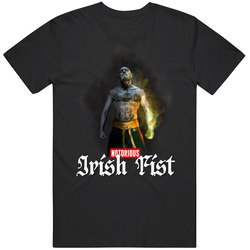 Connor Mcgregor Irish Fist Smoke Fog Wrestler Badass Wwe Champion T Sh