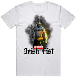 Connor Mcgregor Irish Fist Smoke Fog Wrestler Badass Wwe Champ T Shirt