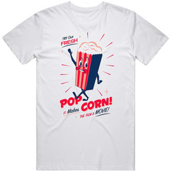 Try Our Fresh Popcorn Make A Film A Movie Vintage Retro T Shirt