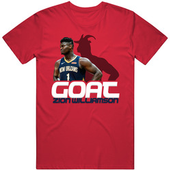 Zion Williamson Goat Greatest Of All Time Basketball Player Fan T Shir