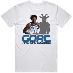 Anthony Edwards Goat Greatest Of All Time Basketball Player Fan T Shir