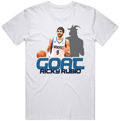 Ricky Rubio Goat Greatest Of All Time Basketball Player Fan T Shirt