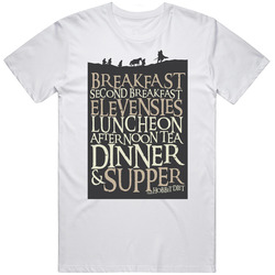 The Hobbit Funny Breakfast Movie Quote T Shirt