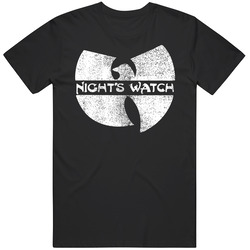 Night Watch Rap Group Game Of Thrones Got Parody Logo Worn Look T Shir