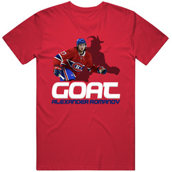 Alexander Romanov Goat Greatest Of All Time Hockey Player Fan T Shirt