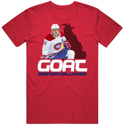 Brendan Gallagher Goat Greatest Of All Time Hockey Player Fan T Shirt