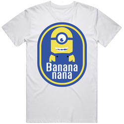 Banana Nana Funny Smiling Minion Chiquita Parody Logo T Shirt