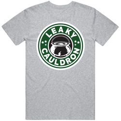 Leaky Cauldron Funny Starbucks Parody Logo T Shirt