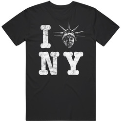 Weeping Angel Statue Of Liberty I Heart New York Ny Worn Look T Shirt