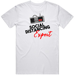 Social Distancing Expert Game Controller Gamer Funny T Shirt