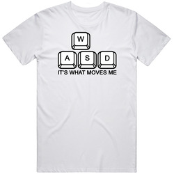 It's What Moves Me Wasd Keys Keyboard Gamer Funny T Shirt