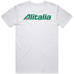 Alitalia Logo Airline Company T Shirt