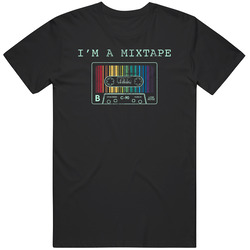 I'm A Mixtape Distressed Cool Rainbow Cassette Tape T Shirt