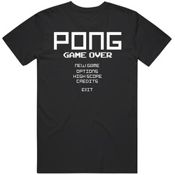 Pong Game Over Arcade Gamer T Shirt