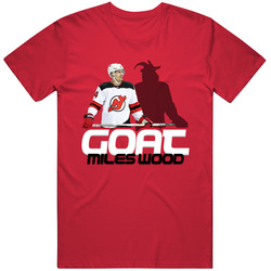 Miles Wood Goat Greatest Of All Time Hockey Player Fan T Shirt