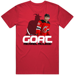 Michael Mcleod Goat Greatest Of All Time Hockey Player Fan T Shirt