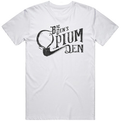 Big Ben's Opium Den Funny Lost Vintage Signs Distressed T Shirt
