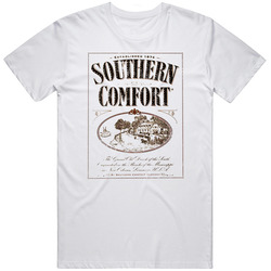 Southern Comfort Established 1974 Poster Label Distressed T Shirt
