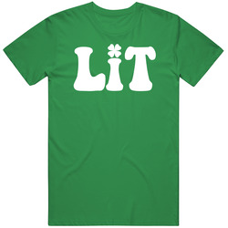 Lit Funny Clover St Patricks Day T Shirt