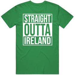 Straight Outta Ireland Saint Patricks Day Irish Funny Compton Parody T