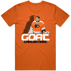 Carter Hart Goat Greatest Of All Time Hockey Player Fan T Shirt