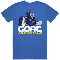 Jordan Binnington Goat Greatest Of All Time Hockey Player Fan T Shirt