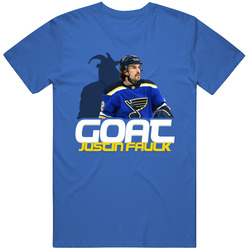 Justin Faulk Goat Greatest Of All Time Hockey Player Fan T Shirt