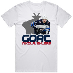 Nikolaj Ehlers Goat Greatest Of All Time Hockey Player Fan T Shirt