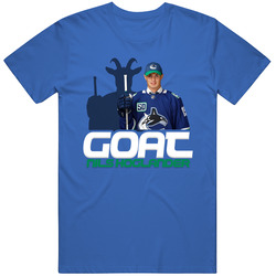 Nils Hoglander Goat Greatest Of All Time Hockey Player Fan T Shirt