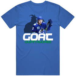 Quinn Hughes Goat Greatest Of All Time Hockey Player Fan T Shirt