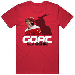 T J Oshie Goat Greatest Of All Time Hockey Player Fan T Shirt