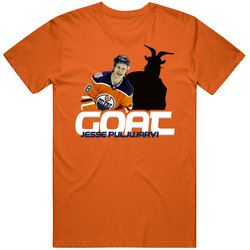 Jesse Puljujarvi Hockey Fan Goat T Shirt