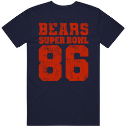 Chicago Football Champions January 26 1986 T Shirt