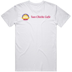 Two Chicks Cafe New Orleans Restaurant Logo T Shirt
