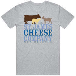St James Cheese Company New Orleans Restaurant Logo T Shirt