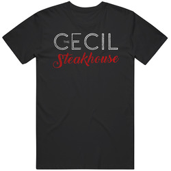 Cecil Steakhouse The Bronx Ny Restaurant Logo T Shirt
